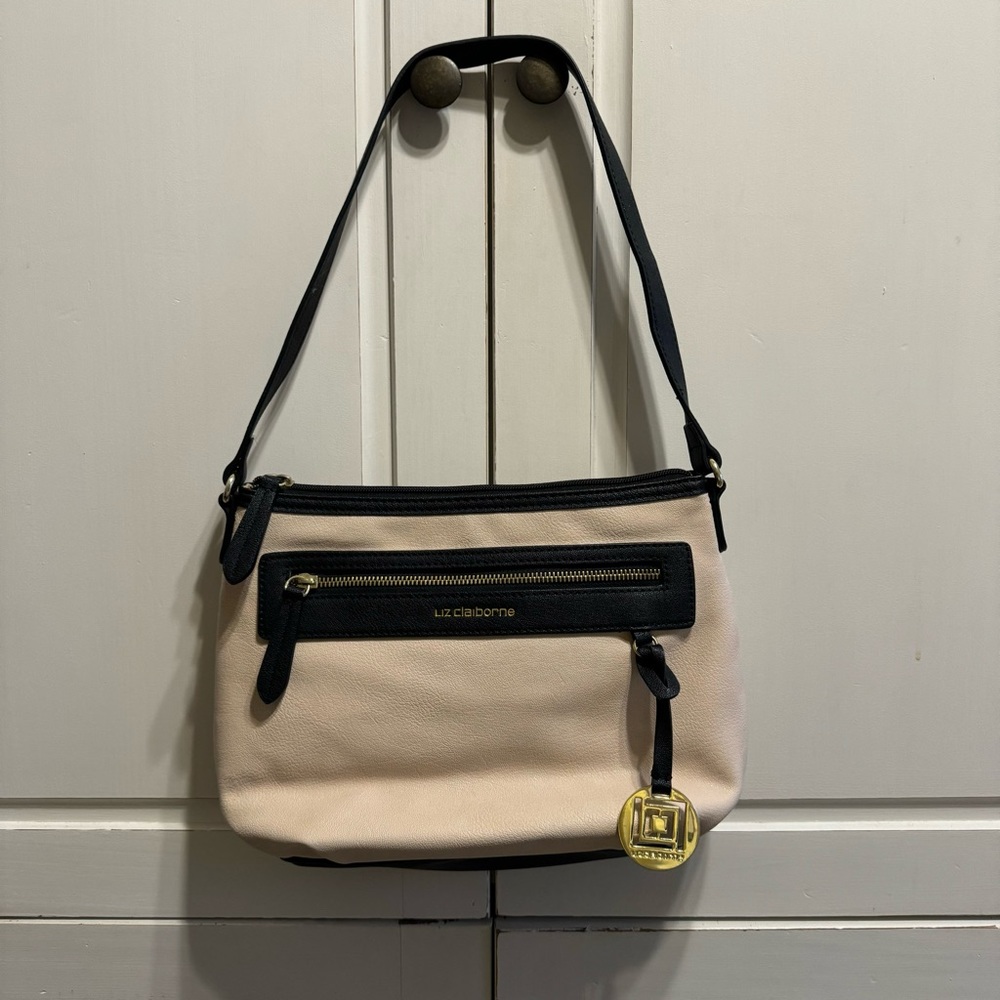 Liz Claiborne Light Pink & Black Purse